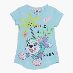 PAW PATROL - Camiseta para Niña Estampado Manga corta en Algodón