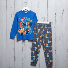 PAW PATROL - Pijama Niño con Estampado Cintura elásticada Manga larga Algodón