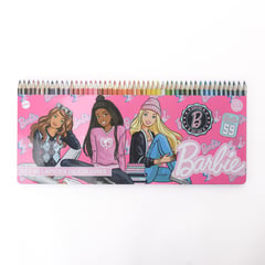 BARBIE - Kit de dibujo escolar Colores 48 Piezas