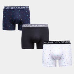 BENETTON - Boxers para Hombre Pack de 3