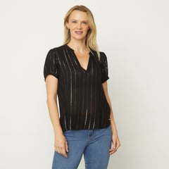 SOUTHLAND - Blusa para Mujer con Estampado Manga 3/4