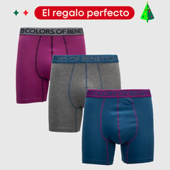 BENETTON - Boxers Hombre Pack de 3 Algodón