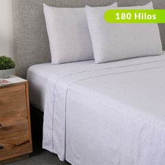 BENETTON - Sábanas de Algodón 180 Hilos Suave Benetton. Juegos de Sábanas Estampadas para cama Doble, Queen y King