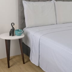 MICA - Sábanas de Algodón 180 Hilos Suave . Juegos de Sábanas Estampadas para cama Sencillo, Doble, Queen y King