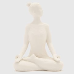 ROBERTA ALLEN - Adorno decorativo Escultura Yoga Padmasana 19.3 x 14 cm