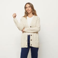 NEWPORT - Cardigan para Mujer Trenzado