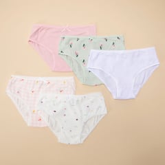 YAMP - Panties para Niña Pack de 5 unidades en Algodón Yamp