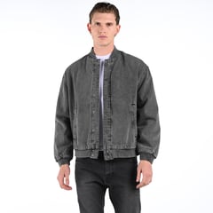 DENIMLAB - Chaqueta Bomber para Hombre De jean de Algodón