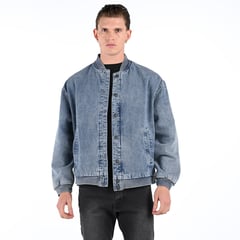 DENIMLAB - Chaqueta Bomber para Hombre De jean