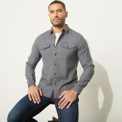 MOSSIMO - Camisa para Hombre Manga larga