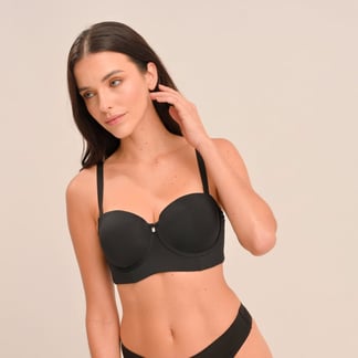 BLU - Brasier Strapless con realce con varilla