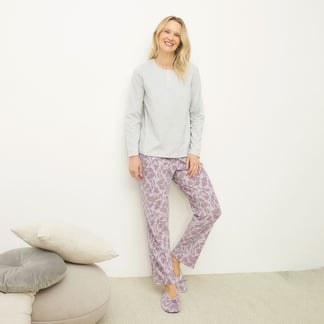 SOUTHLAND - Set de regalo pijama completa con pantalón + pantuflas para Mujer