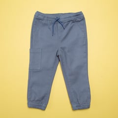 YAMP - Pantalón Bebé niño con Cintura elásticada en Algodón