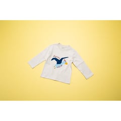 YAMP - Camiseta Bebé niño con Estampado Manga larga en Algodón