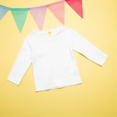 YAMP - Camiseta Bebé niña Manga larga Algodón