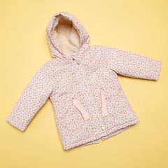 YAMP - Chaqueta Bebé niña con Flores Con capucha