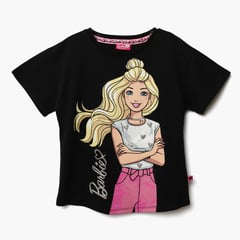 BARBIE - Camiseta Niña con Estampado Manga corta Algodón Barbie