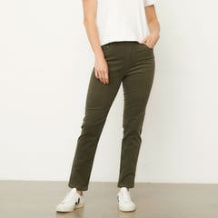 NEWPORT - Pantalón Skinny Mujer Tiro alto de Algodón