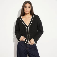 BASEMENT - Cardigan para Mujer Trenzado