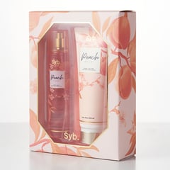 SYBILLA - Set de Perfume Mujer Body Mist Peach Heart X 250 ml + Body Lotion Peach Heart X 250 ml