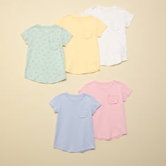 YAMP - Camisetas Niña Pack de 5 unidades Manga corta