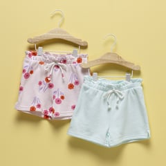 YAMP - Shorts Bebé niña Pack de 2 unidades Cintura elásticada