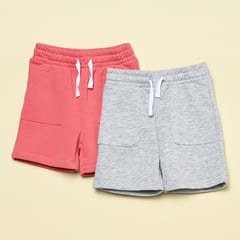 YAMP - Shorts Niño Pack de 2 unidades Cintura elásticada Algodón