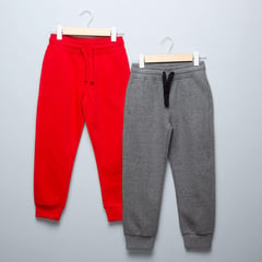 YAMP - Pantalones Niño Pack de 2 unidades Cintura elásticada Jogger