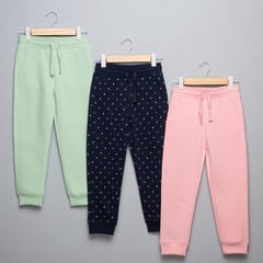 YAMP - Pantalones Niña Pack de 3 unidades Cintura elásticada