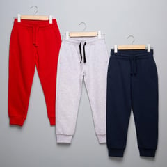 YAMP - Pantalones Niño Pack de 3 unidades Cintura elásticada Jogger