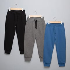 YAMP - Pantalones Niño Pack de 3 unidades Cintura elásticada Jogger