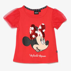 MINNIE - Camiseta Niña Manga corta Algodón