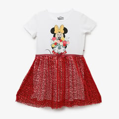 MINNIE - Vestido Niña con Estampado Tutú Manga corta