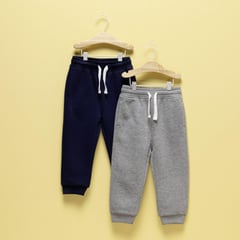 YAMP - Pantalones Bebé niño Pack de 2 unidades Cintura elásticada Jogger Tiro medio