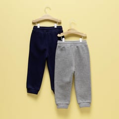 YAMP - Pantalones Bebé niño Pack de 2 unidades Cintura elásticada Jogger Tiro medio