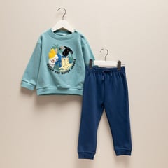 YAMP - Conjunto Saco + pantalón para Bebé niño en de Algodón