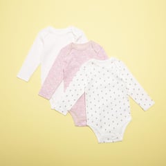 YAMP - Body Bebé niña Pack de 3 unidades Algodón