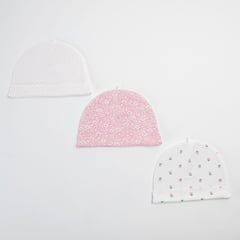 YAMP - Gorros Bebé niña Pack de 3 unidades Algodón