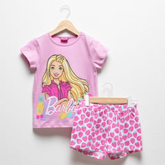 BARBIE - Pijama Niña Manga corta