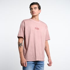 DENIMLAB - Camiseta Hombre Manga corta Oversize de Algodón