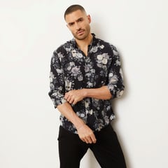 MOSSIMO - Camisa Hombre con Estampado Manga corta