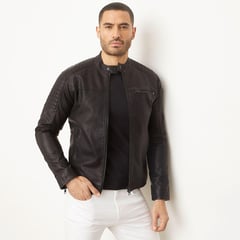 MOSSIMO - Chaqueta Efecto cuero Hombre