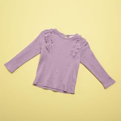 YAMP - Camiseta Bebé niña con Boleros Manga larga Algodón