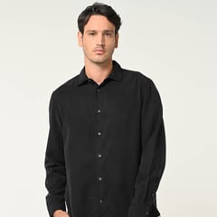 BASEMENT - Camisa Hombre Manga larga Slim