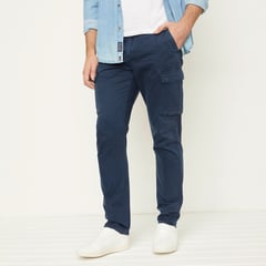 UNIVERSITY CLUB - Pantalón Chino Hombre Cargo Algodón