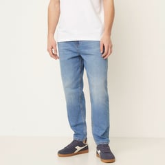 BEARCLIFF - Jean 5 Bolsillos para Hombre Slim