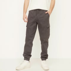 BEARCLIFF - Pantalón Cargo para Hombre Slim Liso