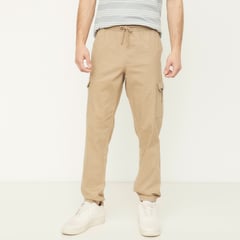 BEARCLIFF - Pantalón Cargo para Hombre Slim Liso