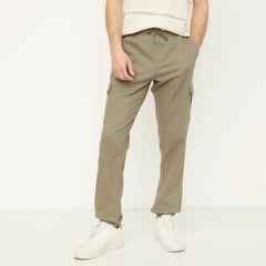 BEARCLIFF - Pantalón Cargo para Hombre Slim Liso