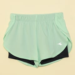 DIADORA - Short Niña con Logo Cintura elásticada